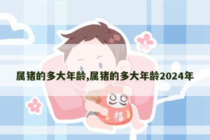 属猪的多大年龄,属猪的多大年龄2024年