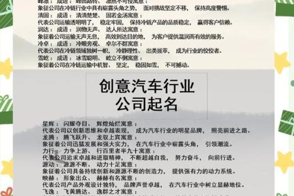 公司字母起名的创意与技巧探讨