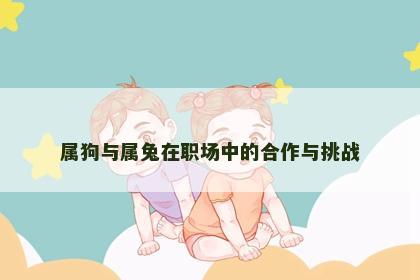 属狗与属兔在职场中的合作与挑战