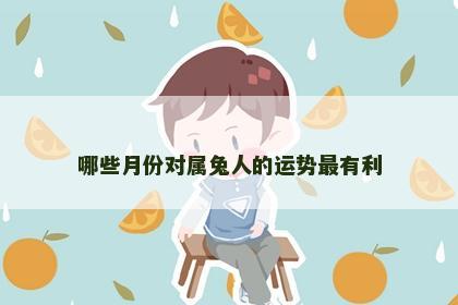 哪些月份对属兔人的运势最有利