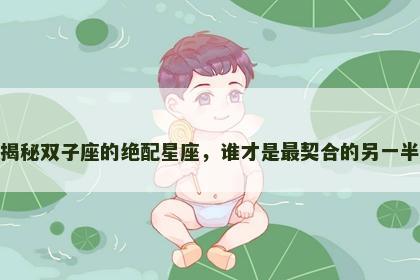 揭秘双子座的绝配星座，谁才是最契合的另一半
